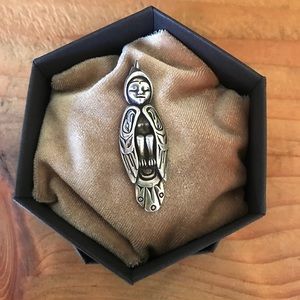 Debi Knight Kennedy Sterling Silver Hawk Amulet